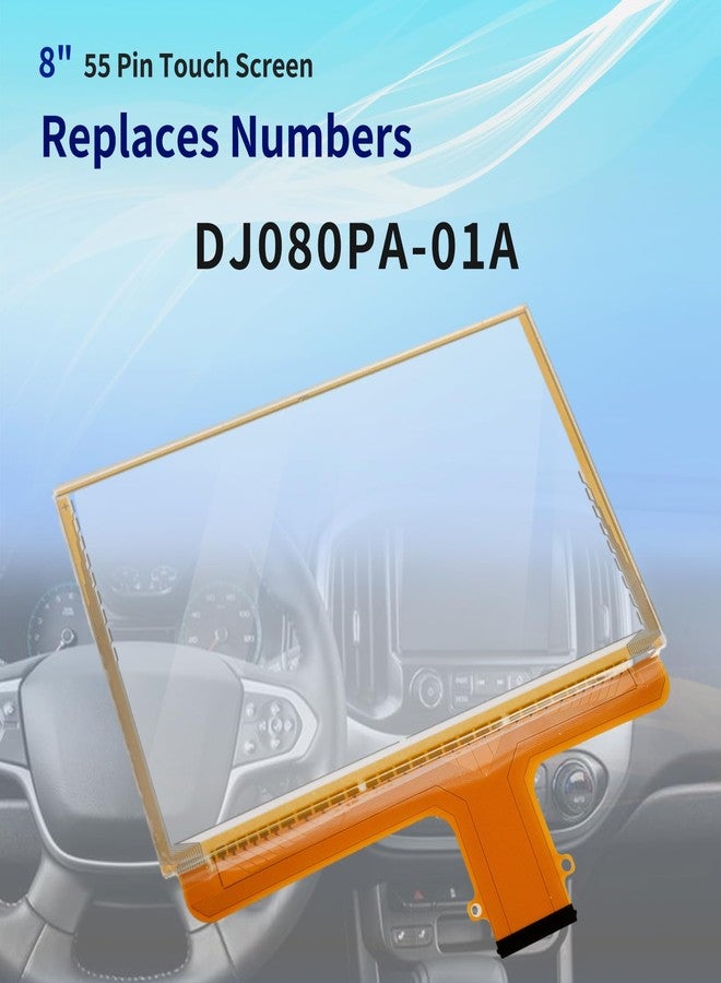 جيت فار واي شاشة لمس Getfarway مقاس 8 بوصات ذات 55 دبوسًا، طراز DJ080PA-01A، متوافقة مع نظام الملاحة MYLINK من شيفروليه وجي إم سي، بديلة للطراز DJ080PA-01A، تتميز بمتانة عالية. - Image 3